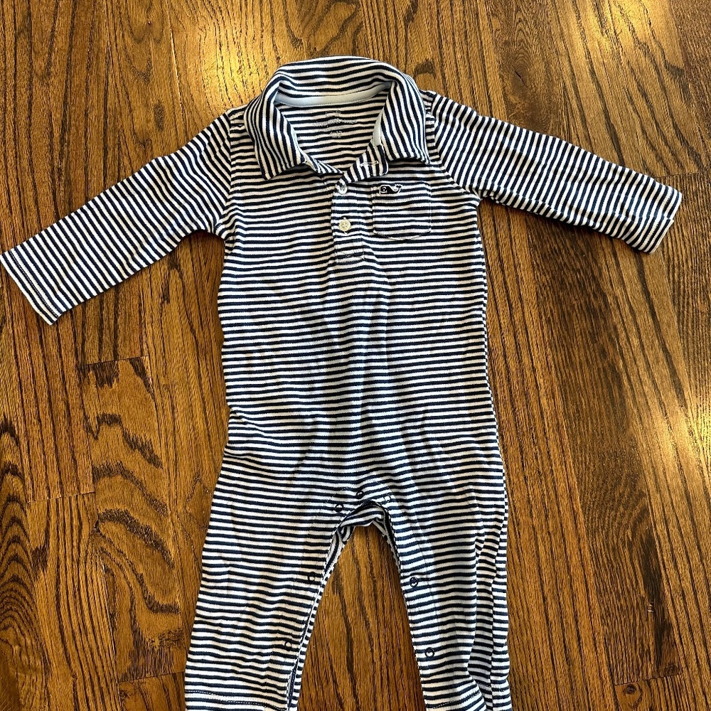 Vineyard Vines Cotton Polo Coverall 6-12 Months